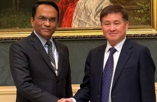 Nepal Rastra Bank Governor Paudel Meets PBOC Governor Pan Gongsheng